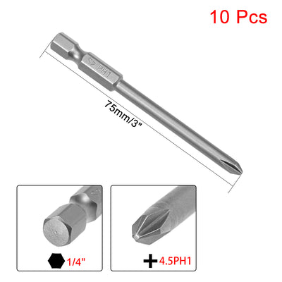 Harfington Magnetic Phillips Screwdriver Bits, Hex Shank S2 Power Tool Kit