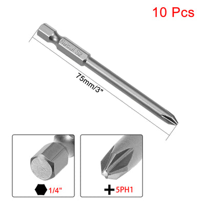 Harfington Magnetic Phillips Screwdriver Bits, Hex Shank S2 Power Tool Kit