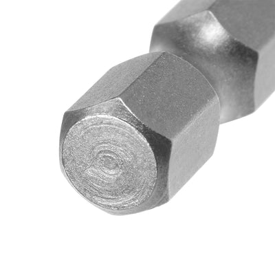 Harfington 10Pcs 1/4" Hex Shank 100mm Length Magnetic Hex Head H6 Screwdriver Bits S2 Alloy Steel