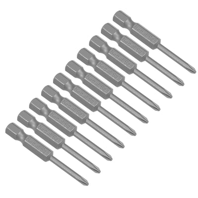 Harfington 10 Pcs Magnetic Phillips Screwdriver Bits, Hex Shank S2 Power Tool