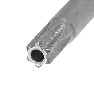 Harfington 2 Pcs T30 Magnetic Torx Screwdriver Bits, 1/4 Inch Hex Shank 5.9-inch Length S2 Security Tamper Proof Screw Driver Kit Tools