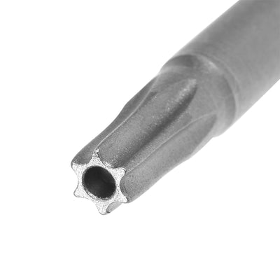 Harfington 2 Pcs T20 Magnetic Torx Screwdriver Bits, 1/4 Inch Hex Shank 5.9-inch Length S2 Security Tamper Proof Screw Driver Kit Tools