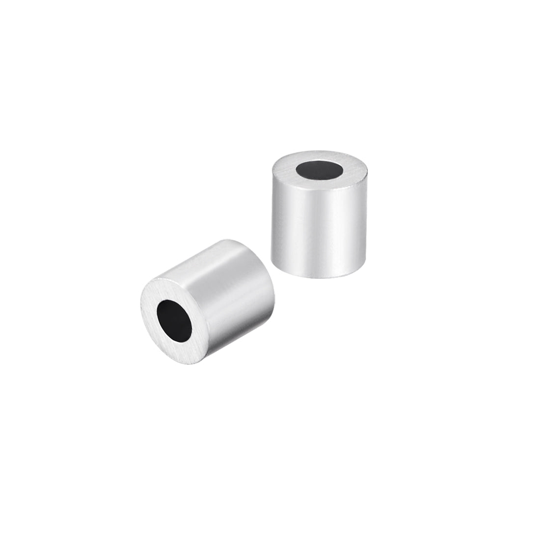 Harfington Aluminum Crimping Loop Sleeve Round for 3/64" - 1/16" Diameter Wire Rope 100pcs