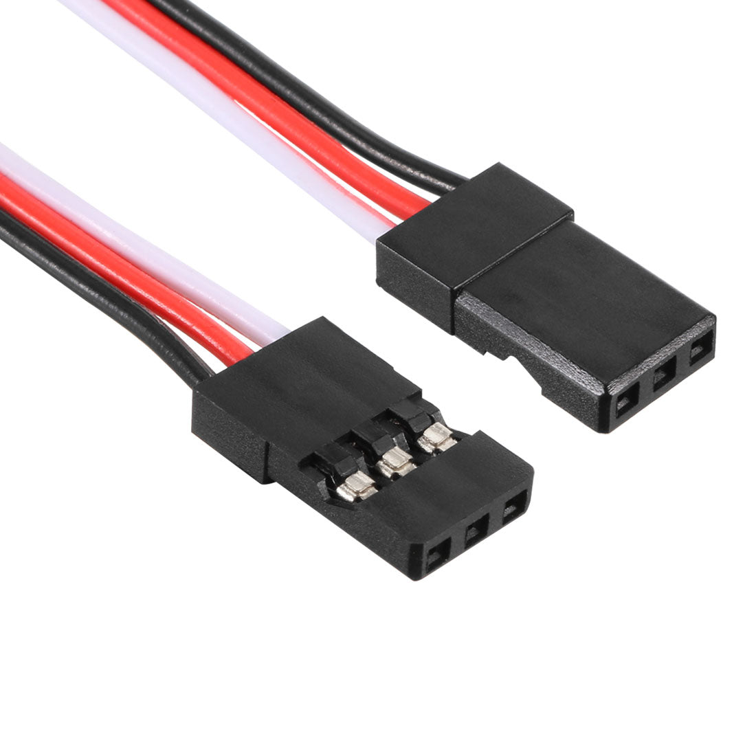 Harfington 18CM 3-Pin Male to Male Lead Servo Extension Cable Cord Connectors, 26AWG 30-Cores Wire for RC Futaba JR Servo