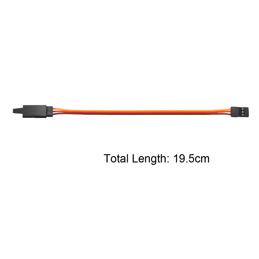 Harfington 19.5cm/7.68" Male to Female Lead Servo Extension Cable Cord Connectors, 26AWG 30-Cores Wire for RC Futaba JR Servo