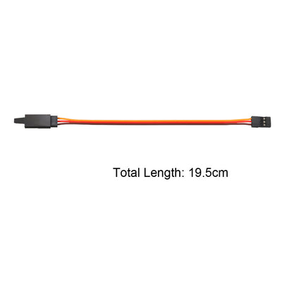 Harfington 19.5cm/7.68" Male to Female Lead Servo Extension Cable Cord Connectors, 26AWG 30-Cores Wire for RC Futaba JR Servo