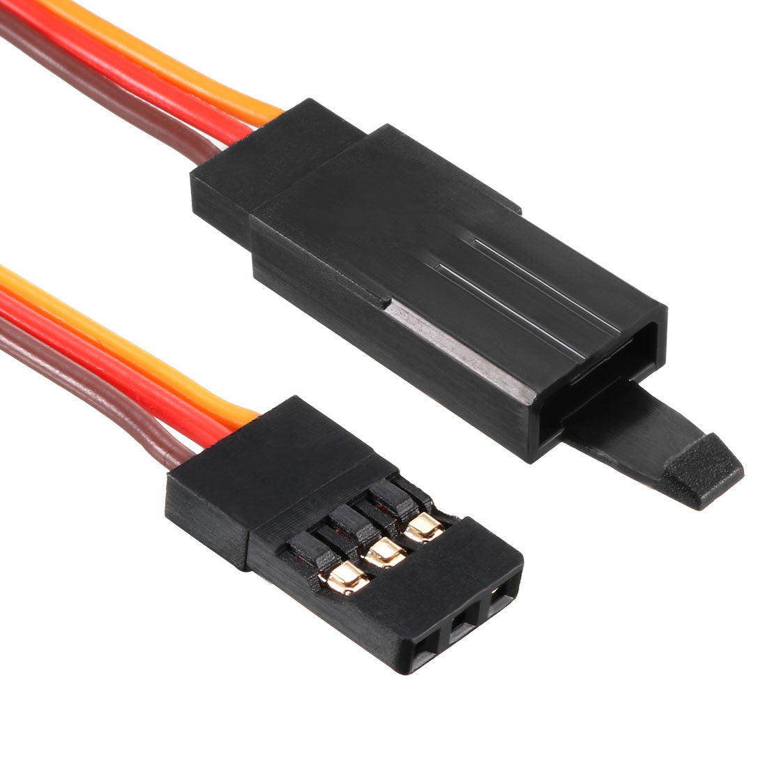 Harfington 19.5cm/7.68" Male to Female Lead Servo Extension Cable Cord Connectors, 26AWG 30-Cores Wire for RC Futaba JR Servo