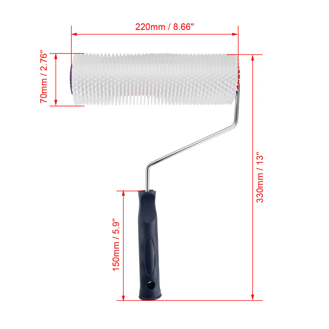 Harfington Latex Floor Self Leveling Screed Spiked Roller, Teeth Height Part