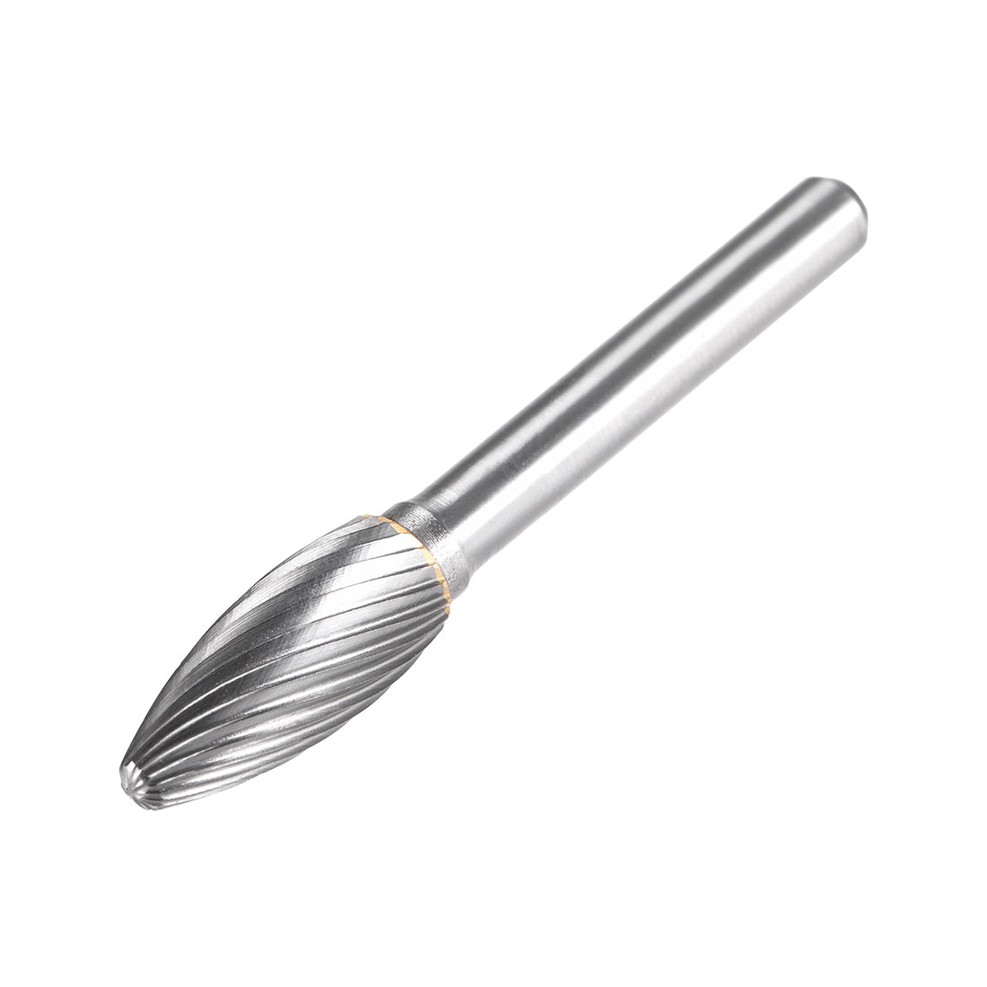 Harfington Tungsten Carbide Single Cut Rotary Burrs File 10mm Oval Shape with 1/4" Shank