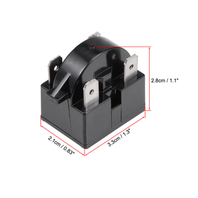 Harfington 15 Ohm 4 Pin Refrigerator PTC Starter Relay