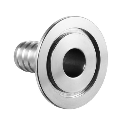 Harfington Clamp Hose Adapter 2.165 Inch Flange to Hose Barb Sanitary Fitting 2Pcs