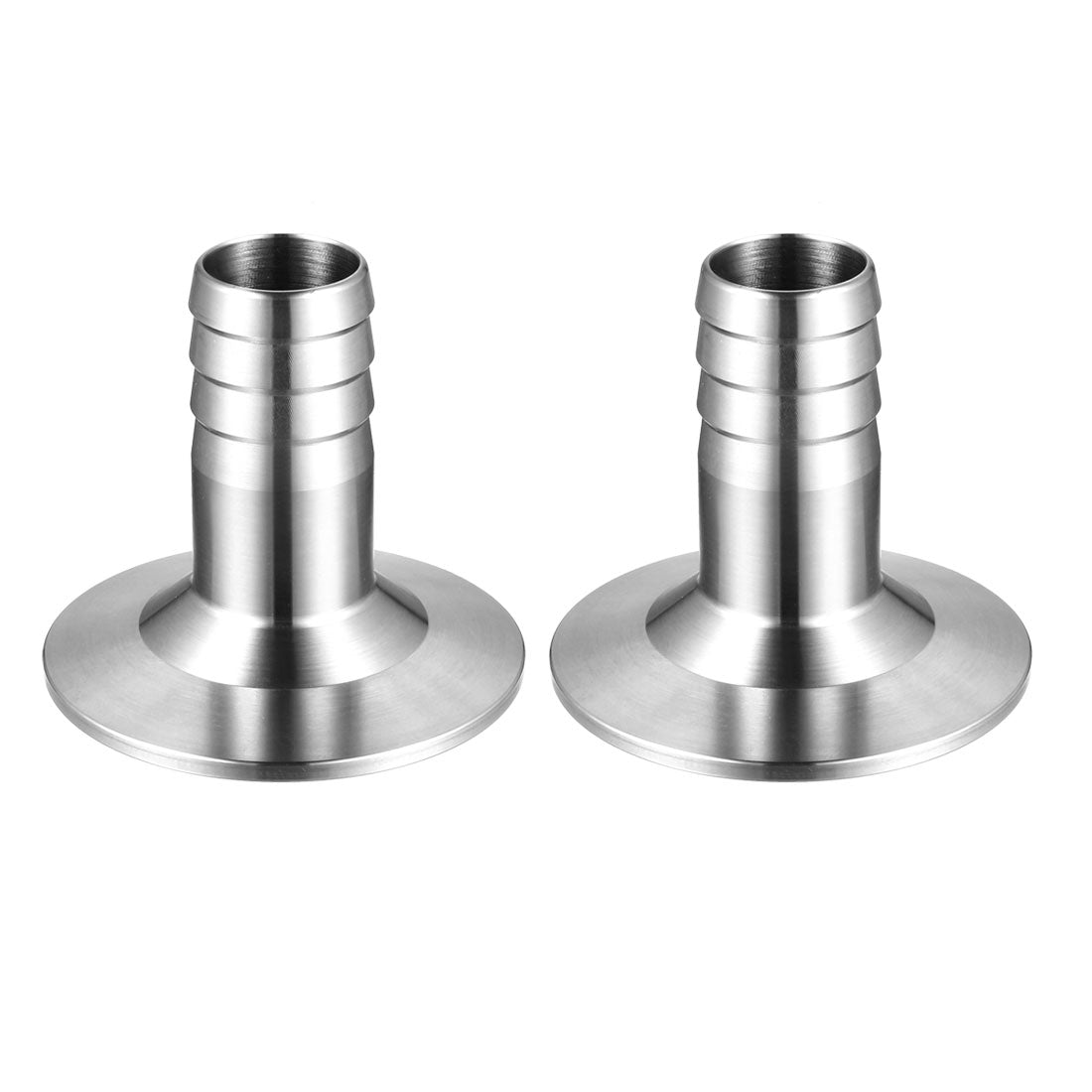 Harfington Clamp Hose Adapter 2.165 Inch Flange to Hose Barb Sanitary Fitting 2Pcs