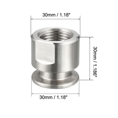 Harfington Sanitary Pipe Fitting Female Threaded PT To Clamp OD 30mm Ferrule 2 Pcs