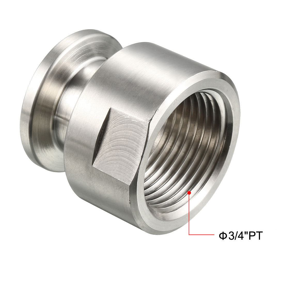 Harfington Sanitary Pipe Fitting Female Threaded PT To Clamp OD 30mm Ferrule 2 Pcs