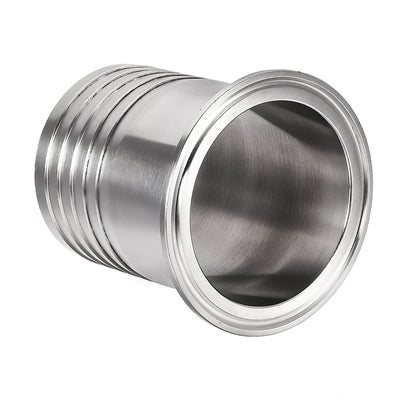 Harfington Clamp Hose Adapter 3.051 Inch Flange to Hose Barb Sanitary Fitting