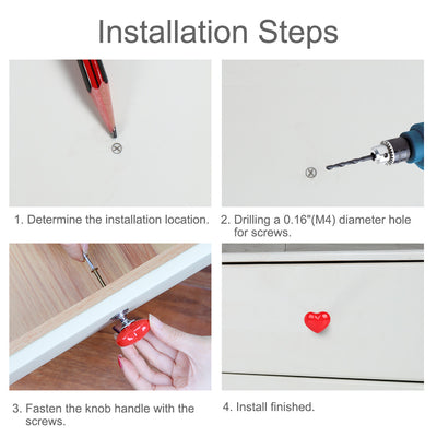 Harfington Ceramic Knob Handle Wood Dresser Wardrobe Cabinet Accessory