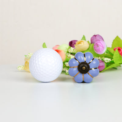 Harfington Ceramic Vintage Knob Cabinet Pumpkin Handle Cupboard Wardrobe 6pcs