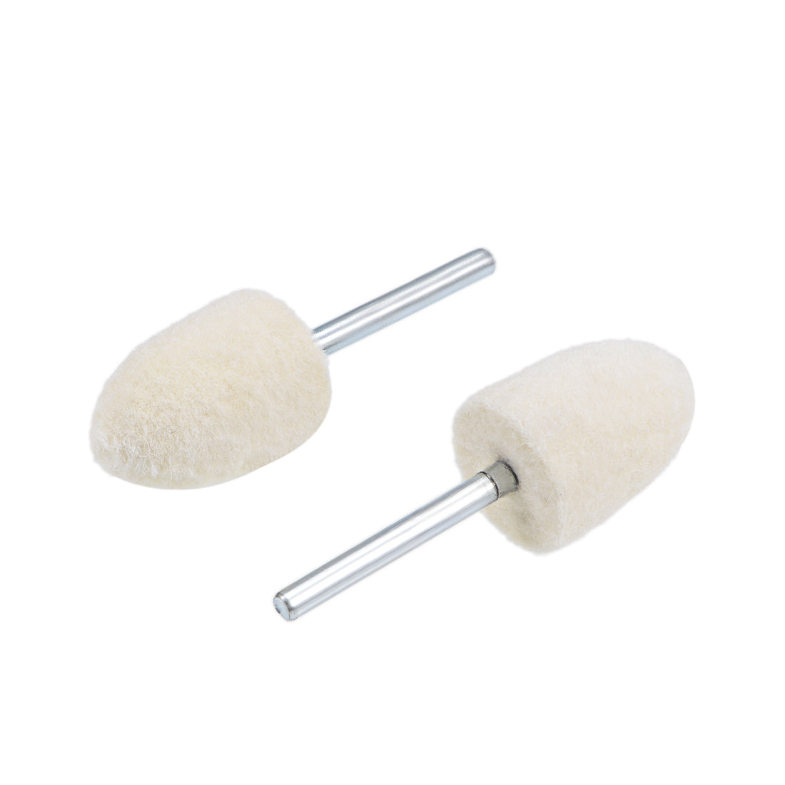 Harfington 14mm Wool Felt Mounted Points Tapered Polishing Buffing Wheels 16 Pcs