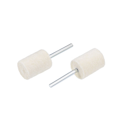 Harfington 14mm Wool Felt Mounted Points Cylinder Polishing Buffing Wheels 8 Pcs