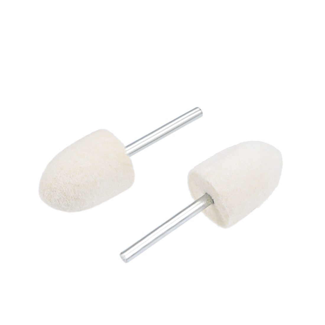 Harfington 16mm Wool Felt Mounted Points Tapered Polishing Buffing Wheels 16 Pcs