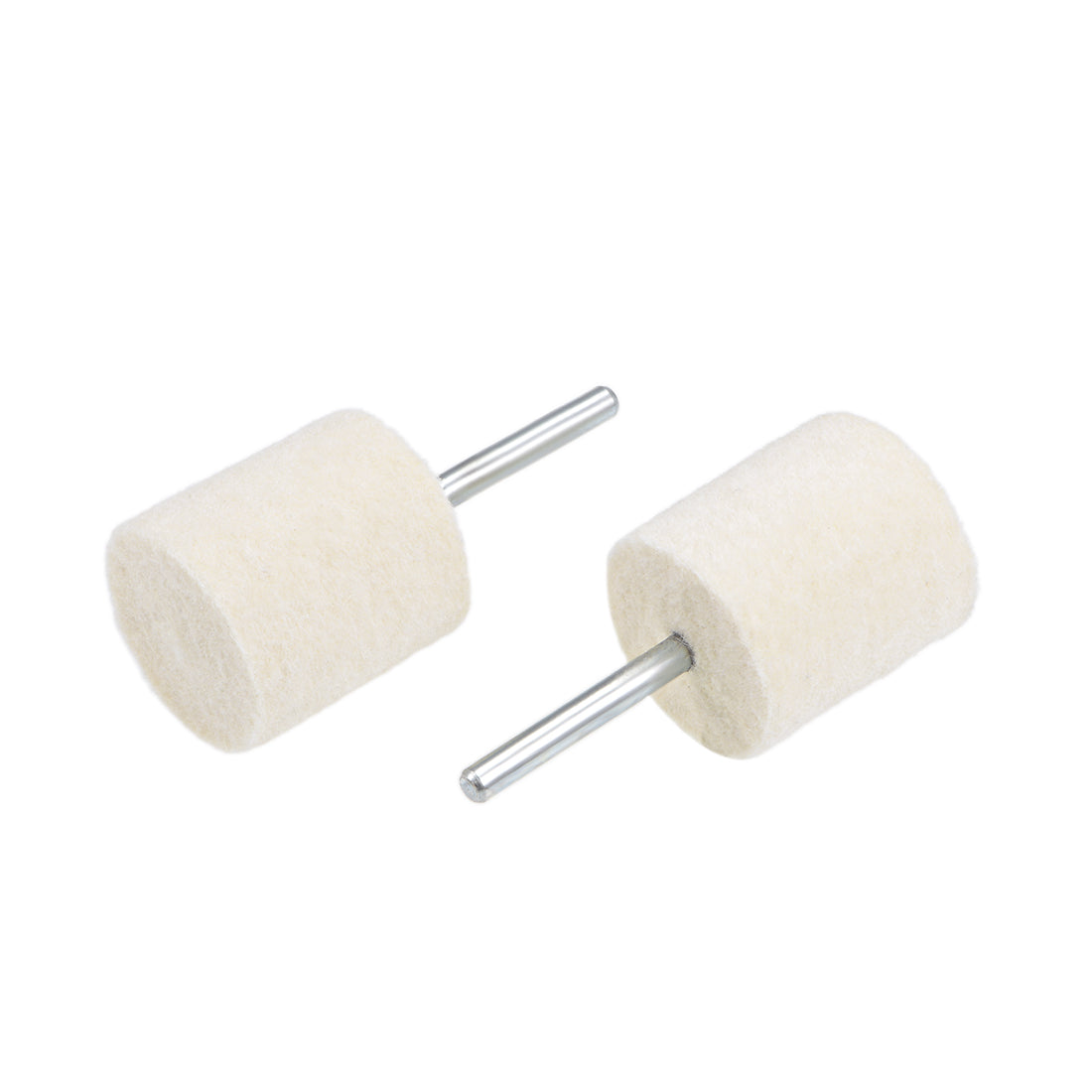 Harfington 18mm Wool Felt Mounted Points Cylinder Polishing Buffing Wheels 8 Pcs
