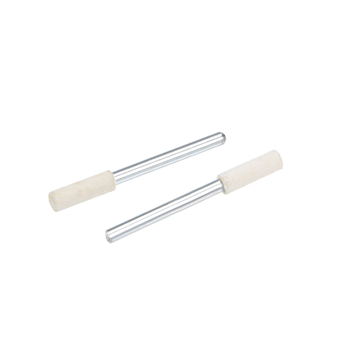 Harfington 4mm Wool Felt Mounted Points Cylinder Polishing Buffing Wheels 24 Pcs