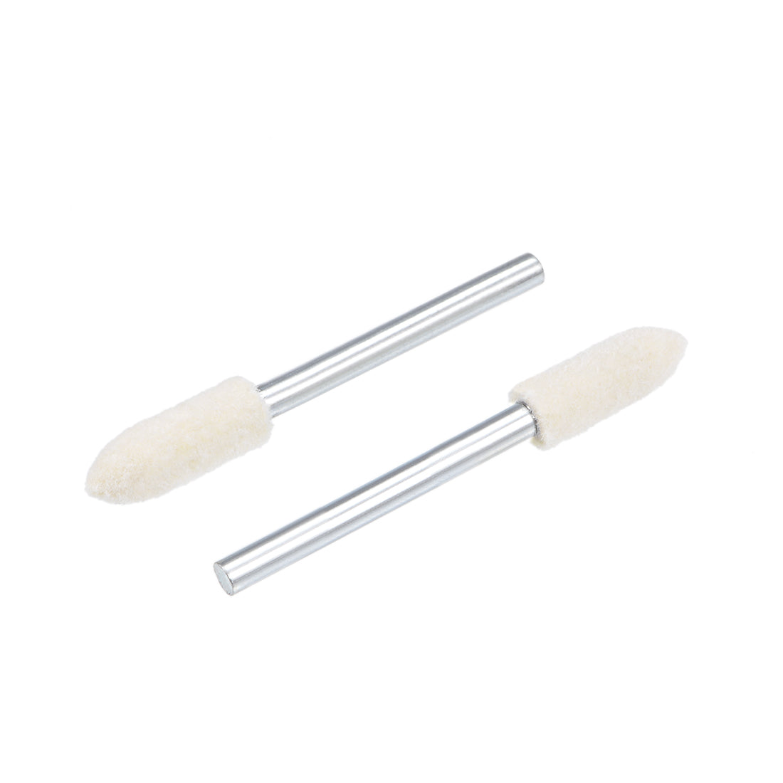 Harfington 5mm Wool Felt Mounted Points Tapered Polishing Buffing Wheels 12 Pcs