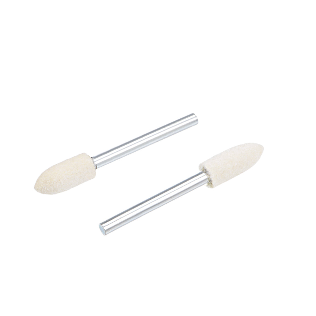 Harfington 6mm Wool Felt Mounted Points Tapered Polishing Buffing Wheels 24 Pcs