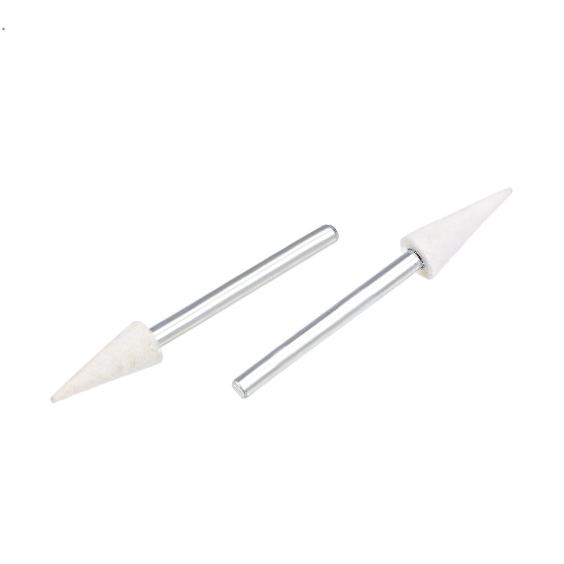 Harfington 6mm Wool Felt Mounted Points Conical Polishing Buffing Wheels 12 Pcs