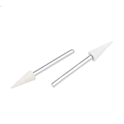 Harfington 6mm Wool Felt Mounted Points Conical Polishing Buffing Wheels 12 Pcs