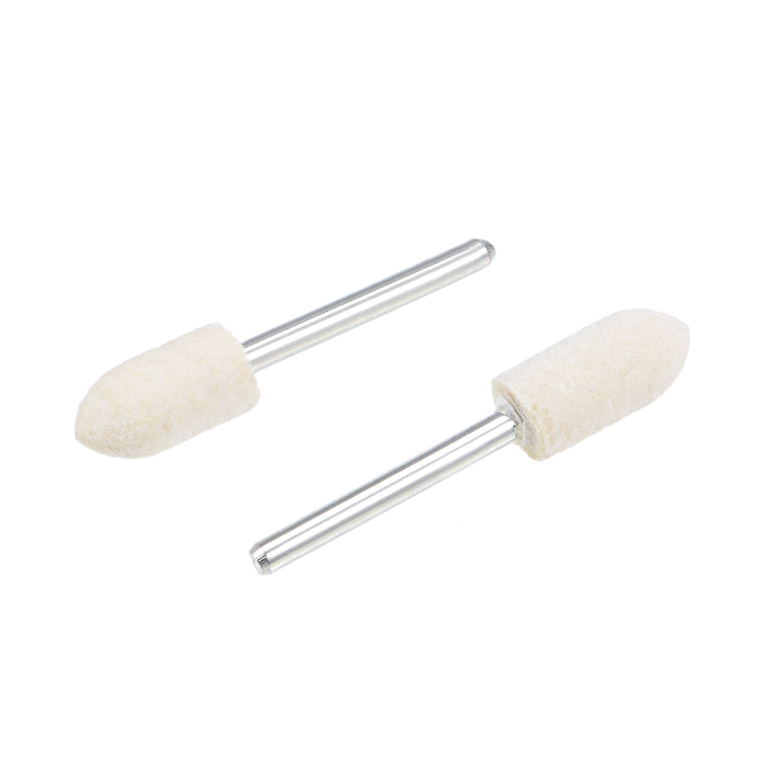 Harfington 8mm Wool Felt Mounted Points Tapered Polishing Buffing Wheels 12 Pcs