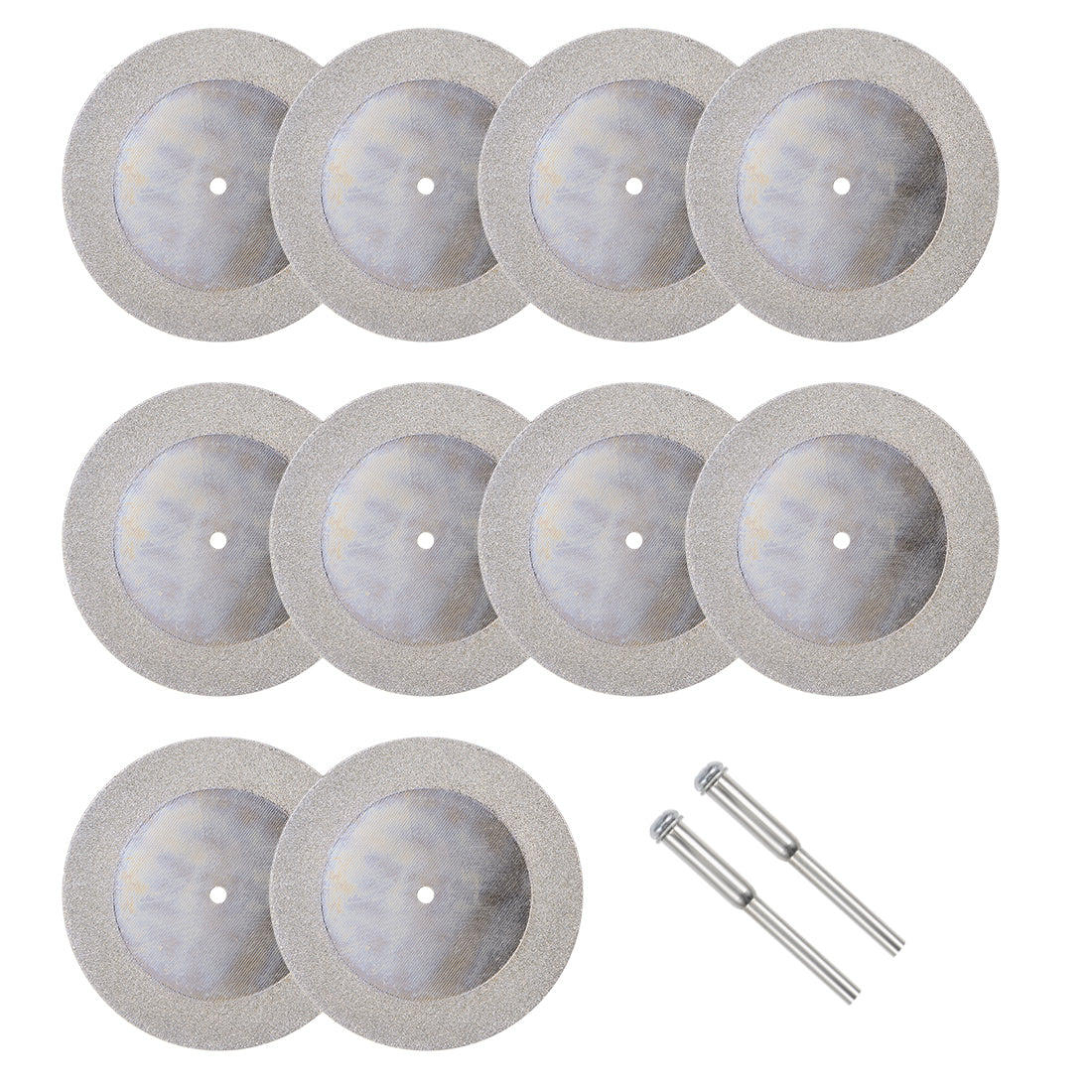 Harfington 10 Pcs 60mm Diamond Cutting Wheels Cut Off Wheel with 2 Pcs Mandrels