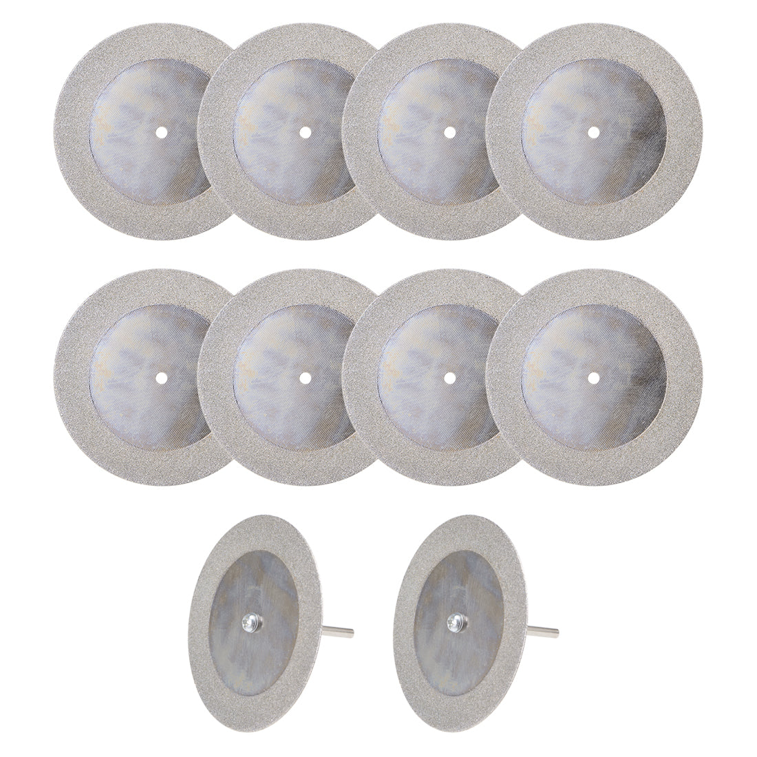 Harfington 10 Pcs 60mm Diamond Cutting Wheels Cut Off Wheel with 2 Pcs Mandrels