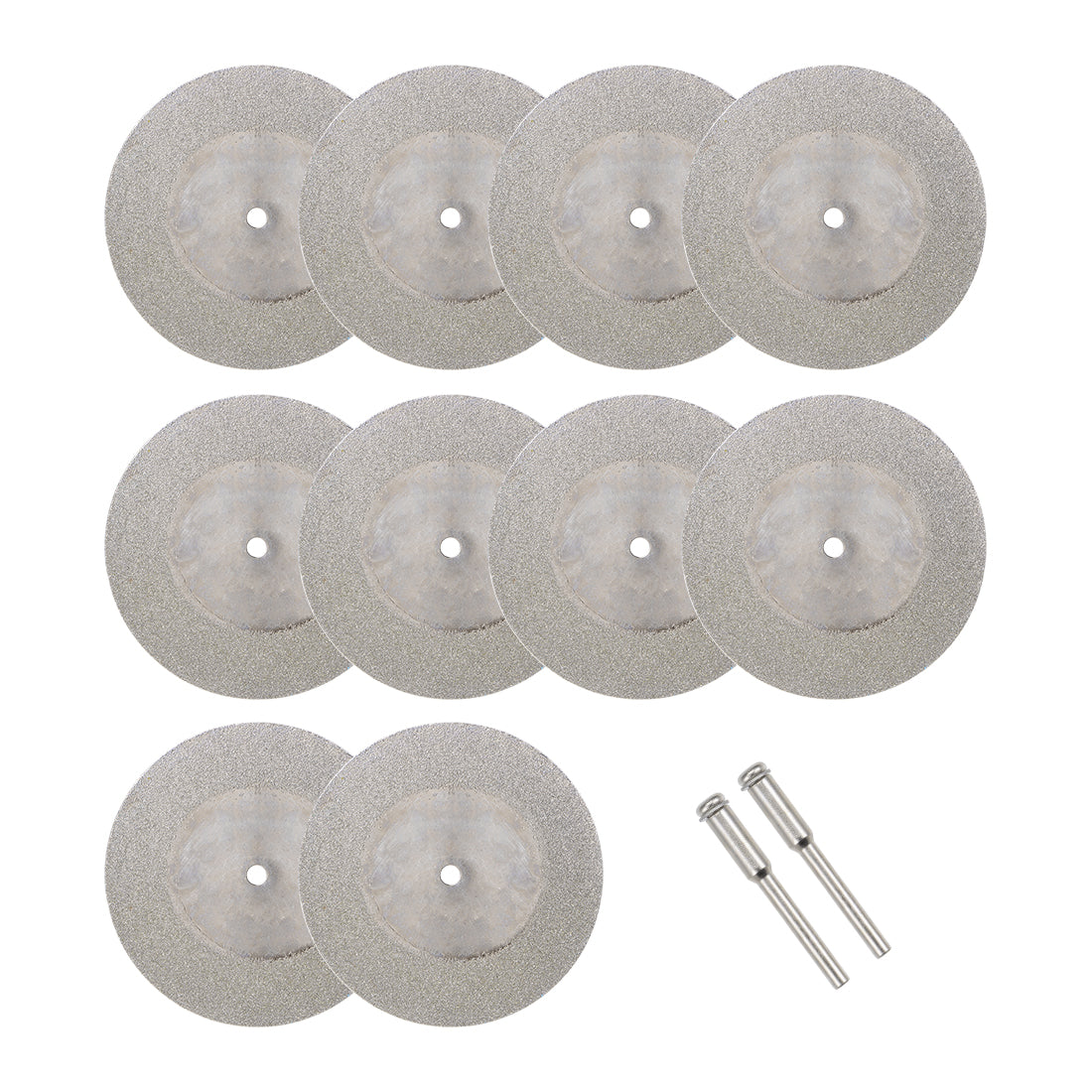 Harfington 10 Pcs 50mm Diamond Cutting Wheels Cut Off Wheel with 2 Pcs Mandrels