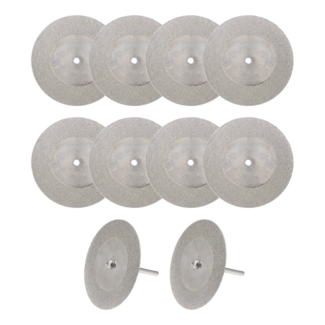 Harfington 10 Pcs 50mm Diamond Cutting Wheels Cut Off Wheel with 2 Pcs Mandrels