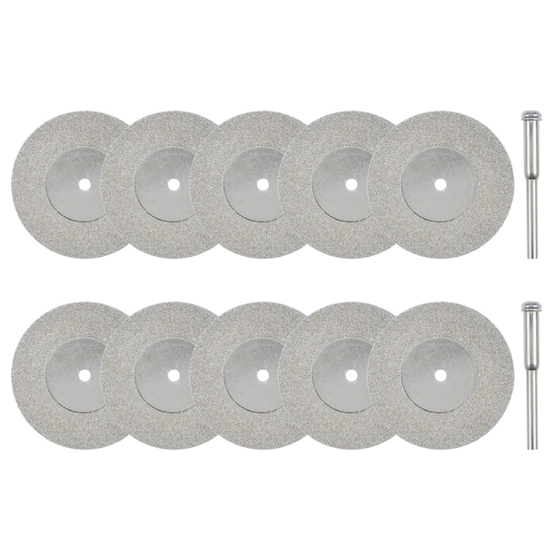 Harfington 10 Pcs 40mm Diamond Cutting Wheels Cut Off Wheel with 2 Pcs Mandrels