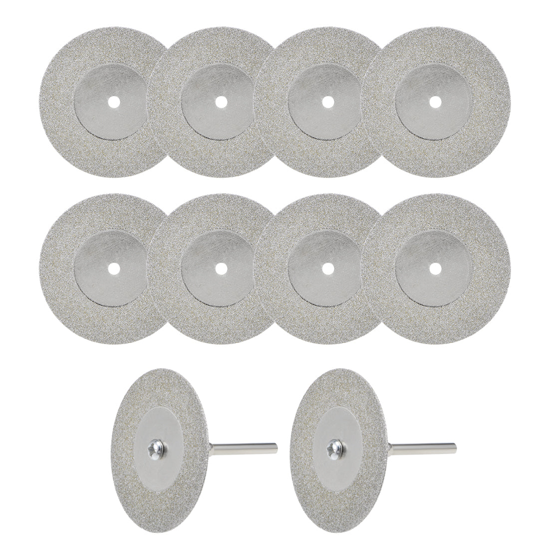 Harfington 10 Pcs 40mm Diamond Cutting Wheels Cut Off Wheel with 2 Pcs Mandrels