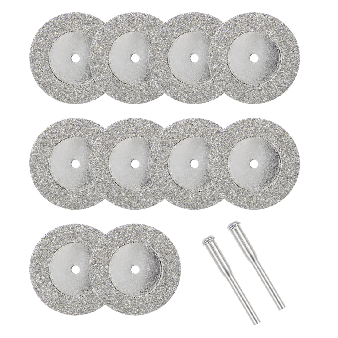 Harfington 10 Pcs 35mm Diamond Cutting Wheels Cut Off Wheel with 2 Pcs Mandrels
