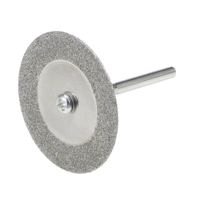 Harfington 10 Pcs 35mm Diamond Cutting Wheels Cut Off Wheel with 2 Pcs Mandrels