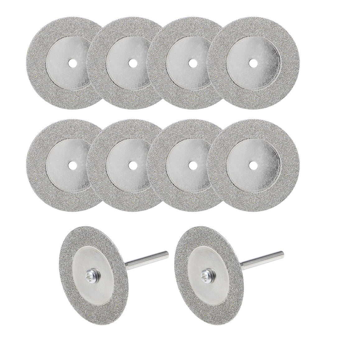 Harfington 10 Pcs 35mm Diamond Cutting Wheels Cut Off Wheel with 2 Pcs Mandrels