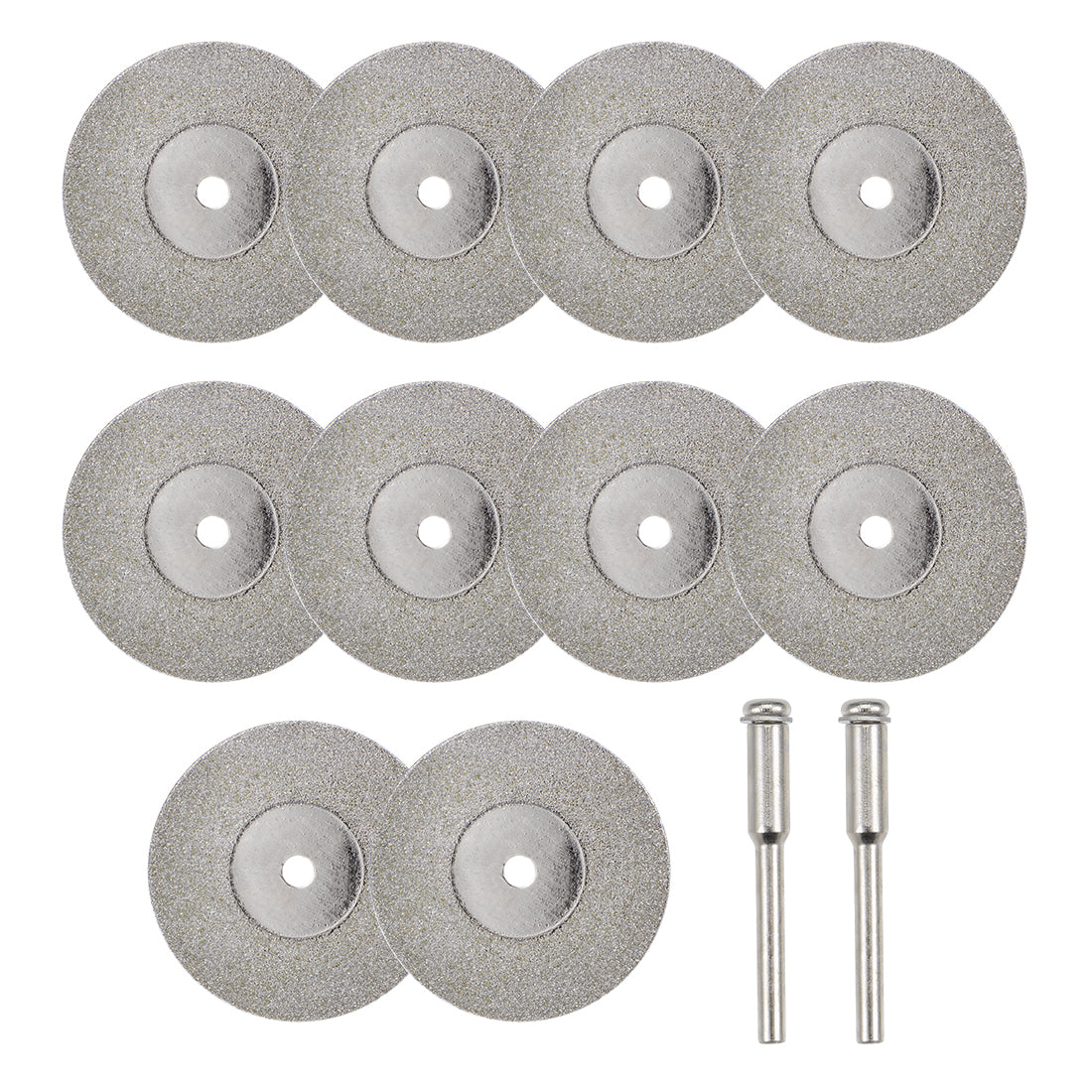 Harfington 10 Pcs 30mm Diamond Cutting Wheels Cut Off Wheel with 2 Pcs Mandrels
