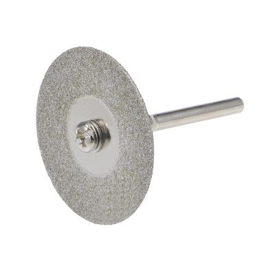 Harfington 10 Pcs 30mm Diamond Cutting Wheels Cut Off Wheel with 2 Pcs Mandrels