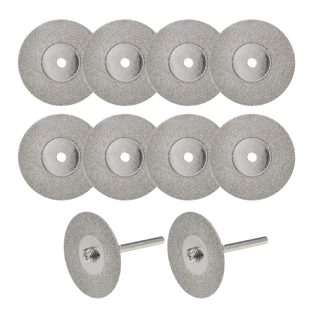 Harfington 10 Pcs 30mm Diamond Cutting Wheels Cut Off Wheel with 2 Pcs Mandrels