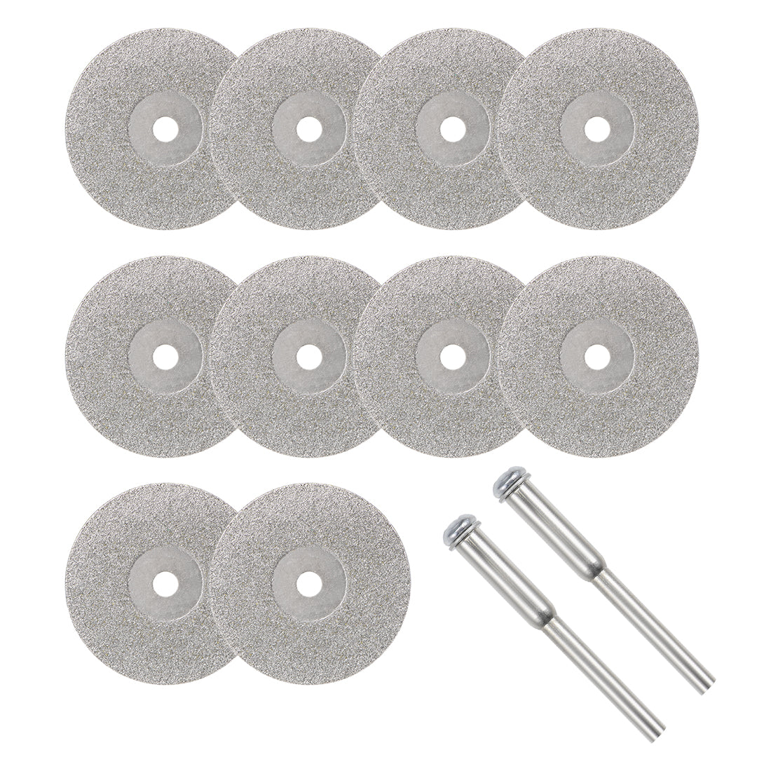 Harfington 10 Pcs 25mm Diamond Cutting Wheels Cut Off Wheel with 2 Pcs Mandrels