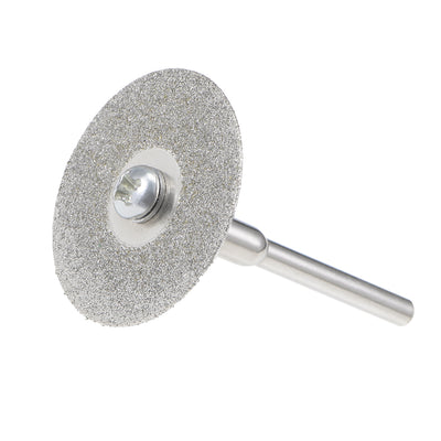 Harfington 10 Pcs 25mm Diamond Cutting Wheels Cut Off Wheel with 2 Pcs Mandrels