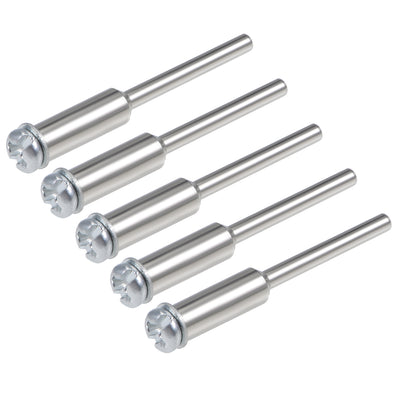 Harfington Cut-off Wheel Screw Mandrels 2.35mm Shank Diameter Cutting Disc Holder for Compatible Rotary Tools 5 Pcs