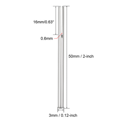Harfington 3mm Shank Straight Mandrel Sandpaper Holder for Abrasive Sanding Disc 5 Pcs