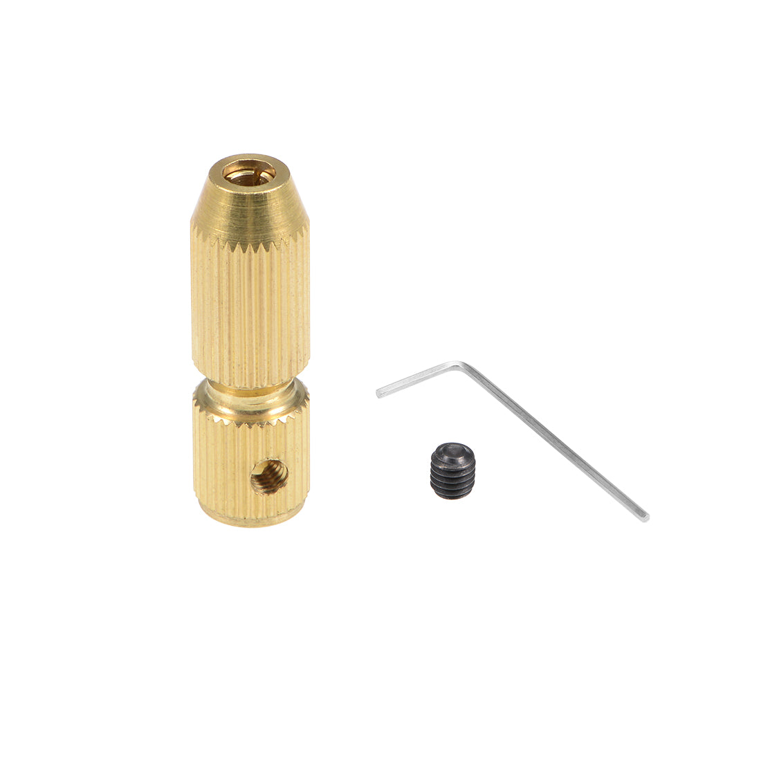 Harfington Brass Drill Chuck for 2.5mm-3.17mm Micro Drill Bit, Fits 2.3mm Motor Shaft