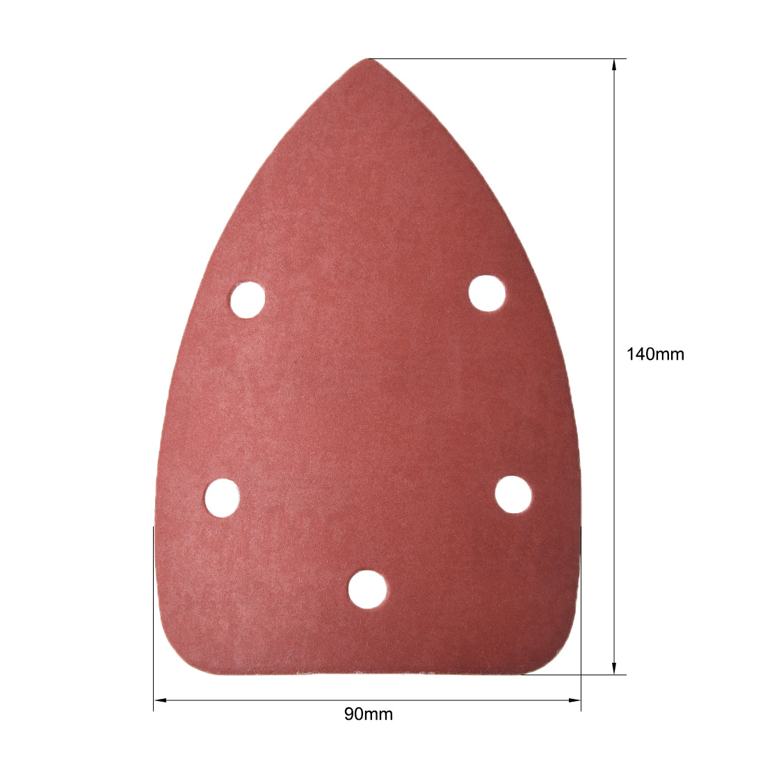 Harfington 10 pcs 5 holes Triangle Hook and Loop Sanding Pads