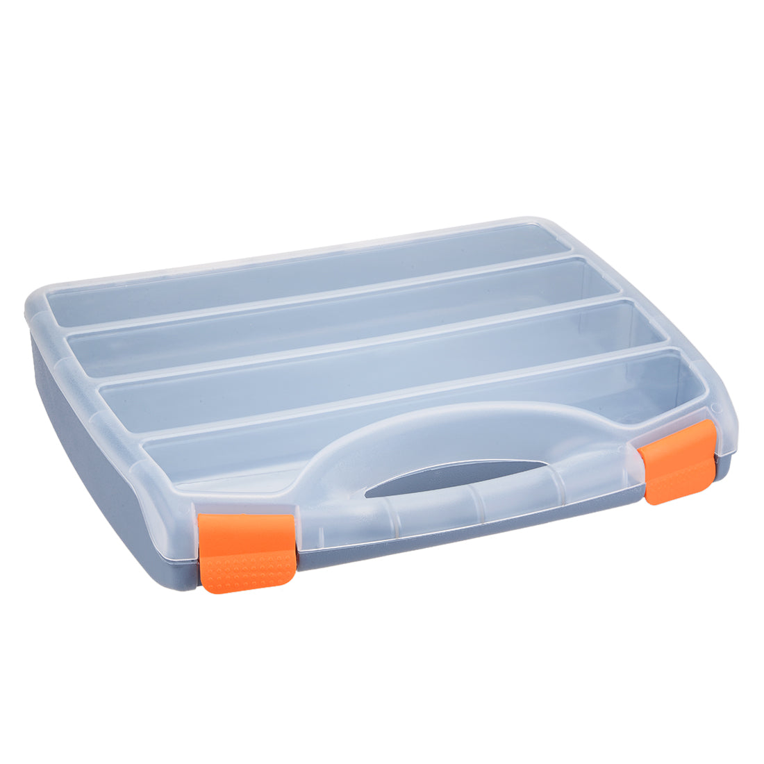 Harfington 15-inch Tool Box, Plastic Tool Box with Tray and Organizers Includes Removable 4 Small Parts Boxes